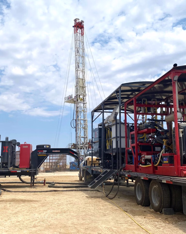 Axis Uses Chemical Mixing Plant During Drill Out in West Texas